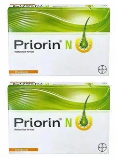 Buy Pack Of 2 Priorin N Rstorative For Hair 90 Capsules​ in Saudi Arabia