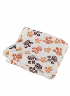 Buy Pet Blanket Puppy Blanket Pet Cushion Small Dog Cat Bed Soft Warm Sleep Mat Pet Dog Cat Puppy Kitten Soft Blanket Warm Bed Mat Paw Print Cushion Suitable for All Kinds of Domestic Pets in Saudi Arabia