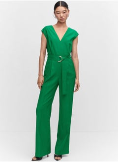 اشتري Belted Detail Jumpsuit في الامارات