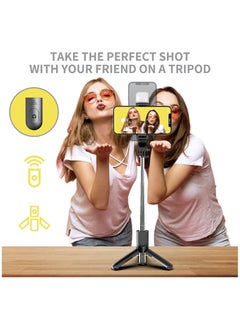 Buy Selfie Stick Extendable Selfie Stick Tripod With wireless remote control and fill light Compact Size & Lightweight with All Cell Phone in UAE