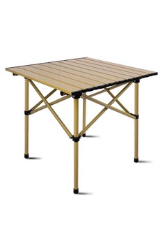 Buy Outdoor Camping Folding Table Lightweight Folding Table with Aluminum Table Top and Carry Bag, Easy to Carry, Perfect for Outdoor, Picnic Cooking in Saudi Arabia