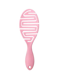 اشتري 1Pc Ribs Comb Holllow Out Hair Brush Scalp Massage Comb Ease Hair Brush for Wet Dry  Long Thick Curly Hair - Pink في الامارات