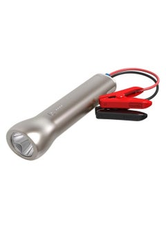 اشتري Powerstation GO Flashlight - Rechargeable Lithium Flashlight with Portable Car Jump Starter - LED Flashlight, USB Port to Charger Devices - Grey في الامارات