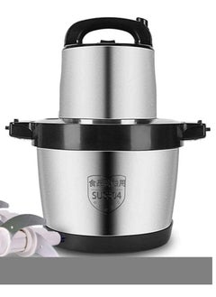 اشتري Safe 6L Meat Grinder, Food Processor Stainless Steel Food Chopper for Meat, Vegetables, Fruits and Nuts, Stainless Steel Bowl and 4 Sharp Blades, 1000W Kitchen Food Processor Grinder (Color : 6l) في الامارات