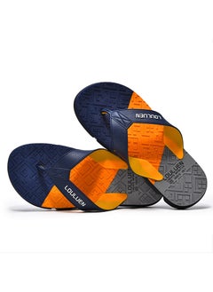 اشتري 2024 New Mens Beach Flip-Flops Non-Slip Summer Sandals Dark Blue في السعودية