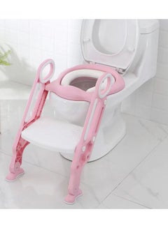 Buy Potty Training Seat with Step Stool Ladder,Potty Training Toilet for Kids(pink) in UAE