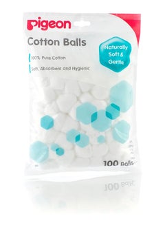 اشتري Cotton Balls, 100% Pure Cotton, , 100 White في الامارات