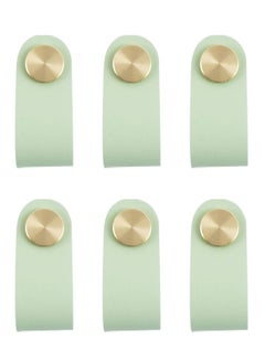 Buy 6 Pieces Cabinet Handles, Drawer Handles, Modern Cabinet Cabinet Brass Knob with Screws for Home Office Handle Handle Knob Replacement, Kids Room Furniture Accessories (Light Green) in UAE