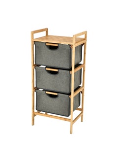 Buy 3 Tiers Bamboo Storage Drawers in Saudi Arabia