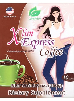 اشتري Xlim Express Coffee 10 Sachets 5.3 oz (150 g) في الامارات