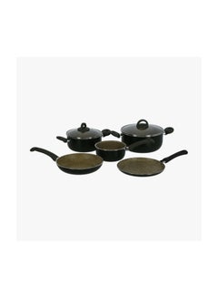 Buy 7 Piece Bio Cook Oil Regular Bottom Cookware Set in Saudi Arabia