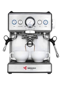 Buy MEBASHI Commercial Coffee Machine, 2.1L Capacity, 20 Bar Pressure, (ME-CCM2051) (1350W)(Stainless Steel) in UAE