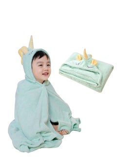 Buy Baby Bath Towel Hooded,Premium Natural Microfiber Ultra Soft Super Absorbent, For Baby Girl and Boy,  3D Adorable Unicornears, Newborn Essential Gift, 32" X 50" in Saudi Arabia