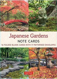 اشتري Japanese Gardens 16 Note Cards 16 Different Blank Cards With Envelopes In A Keepsake Box by Tuttle Studio Paperback في الامارات