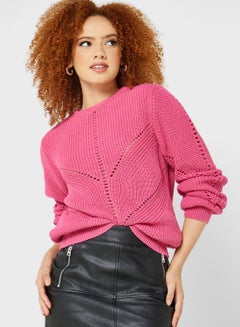 Buy Knitted Crew Neck Sweater in UAE