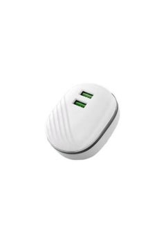 Buy RECCI CHARGER HOME ADAPTER TRAVEL DUAL 2 USB OUTPUT RC-11 in Egypt