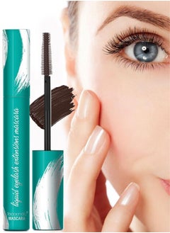 اشتري Brown Liquid Lash Extensions Mascara Long Lasting Thick and Long Waterproof Smudge Proof Mascara Natural Lengthening and Thickening Effect Long Lasting and Lash Doubling Formula Liquid Mascara في الامارات