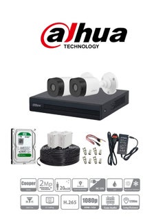 Buy 1080p HD Outdoor Security Camera Dahua 4 Channel CCTV Security System /  Night Vision / iOS Android Mobile App in Saudi Arabia
