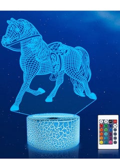 Buy Horse Lamp for Girls  Horse 3D Multicolor Night Light for Kids 16 Colors Changing with Remote Control & Timer Room Decor Horse Toys Birthday Christmas Gifts for Kids in UAE