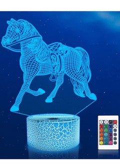 Buy Horse Lamp for Girls  Horse 3D Multicolor Night Light for Kids 16 Colors Changing with Remote Control & Timer Room Decor Horse Toys Birthday Christmas Gifts for Kids in UAE