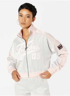 Buy Varsity Satin Track Jacket in UAE