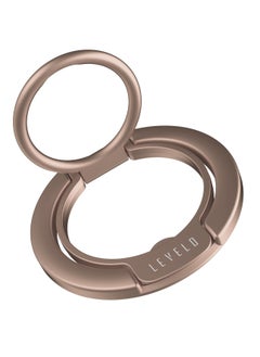 Buy Luccio 2 in 1 Phone Ring Holder / N52 Magnet Type / 3500Gs Magnetic Force / Non-Slip Surface - Desert Titanium in UAE