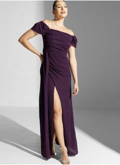 Buy Shimmer Dress With Slit in Saudi Arabia