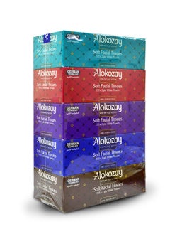 Buy Facial Tissue 130 Sheets 2ply Pack of 5 in UAE