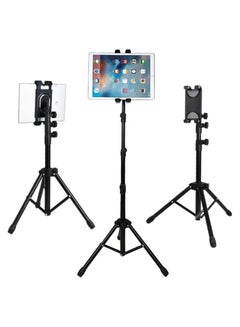 Buy iPad Tripod Mount Tablet Holder Stand, 360 Adjustable Cradle Bracket Tripod Mount for iPad & Mobile (For 7-13 inch Tabs) in UAE