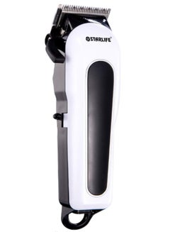 Buy STARLIFE SL-2076 Unisex Rechargeable Electric Hair Clipper, White - 18 x 8 x 26 cm in Saudi Arabia