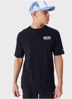 اشتري New York Yankees Mlb Wordmark Oversized T-Shirt في الامارات