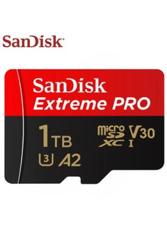 اشتري بطاقة ذاكرة  من سانديسك , Extreme Pro MicroSDXC UHS-I  بسعة 1تيرابايت، سرعة قراءة 170 ميجابايت/ثانية، سرعة كتابة 90 ميجابايت/ثانية مع محول في مصر