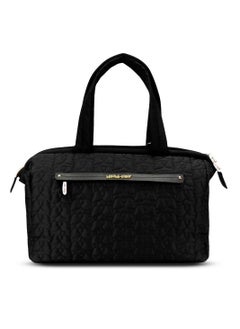 اشتري Quilted Diaper Bag With  Shoulder Strap-Black في السعودية