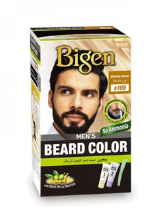Buy Men's beard dye B105 medium brown in Saudi Arabia