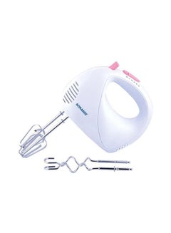 Buy Electric 5 Speed Hand Mixer/Egg Beater With Detachable Dough Hook, Turbo Switch 200 W SMX-144 White in UAE