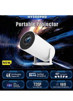 Buy Portable Projector Pocket 5G WIFI Android11.0 Home Theater Full HD 1080P for Indoor Outdoor Home Birthday Gift Compatible with TV Stick/HDMI/USB/PS5/iOS/PS4 in Saudi Arabia