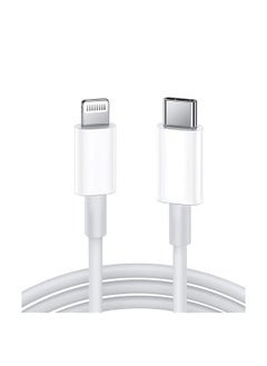 Buy Original usb-c to lightning cable iPhone cable fast charging from apple power delivery PD 20W iPhone charger compatible with iPhone 14 pro 15 max ipad and all series 1 m long in Saudi Arabia