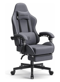 Buy Mahmayi Dowinx Gaming Chair, Computer Chair PC Chair with Massage Lumbar Support, Ergonomic Chair with Footrest (Grey) in UAE