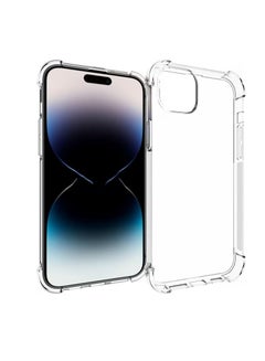 Buy iPhone 15 Plus Case Ultra Slim Case With Soft TPU Material With 4 Corners Bumper Shockproof Protection Anti-Scratch Anti-Drop Cell iPhone 15 Plus Clear in UAE