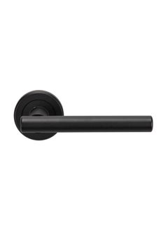 Buy Robustline Door Handle Set Lock Interior Home Adjustable Latch Security Stainless Steel Silver And Matt-black in UAE