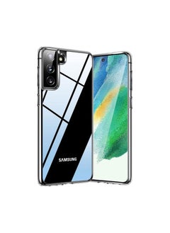 اشتري Diamond Clear for Samsung Galaxy S21 FE Case 6.4 inch，[Long Lasting Clarity] [Ultra-Thin] [Slim Yet Shockproof] Hard Back + Soft Silicone Bumper Phone Case for S21 FE 5G, Transparent في الامارات