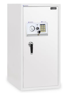 اشتري Safe Box Large with Digital Keypad and Key Lock, Security Locker for Money Files Folder Documents Jewelry Home Office (Size 90x40x50cm) White في الامارات