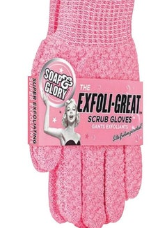 Buy Soap & Glory Exfoliating Scrub Gloves Pink in Egypt