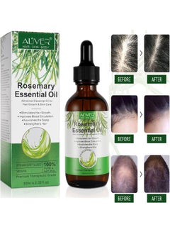 Buy 60 ml Rosemary Essential Oil  for Hair Growth Pure Organic Rosemary Oil for Dry Damaged Hair and Growth Hair Scalp Oil  Pure and Natural Premium Quality Oil Hair Loss Treatment Oil for Men and Women in UAE