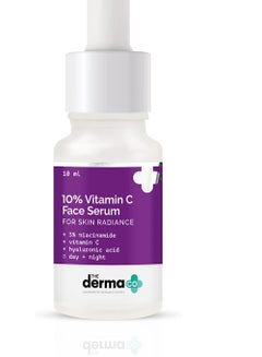 Buy The Derma Co 10% Vitamin C Face Serum with Vitamin C 5% Niacinamide & Hyaluronic Acid for Skin Radiance 10ml in UAE