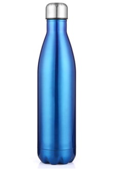 Buy Stainless Steel Water Bottles, Easy to Clean Cola Shape Thermal Flask Rustproof for School Outdoor Sports for Camping Hiking Travel(Blue) in UAE