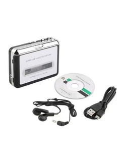 Buy USB Cassette To MP3 Converter Audio Player ZC432600 Black/Silver in UAE