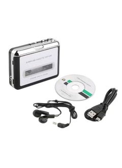 اشتري USB Cassette To MP3 Converter Audio Player ZC432600 Black/Silver في الامارات