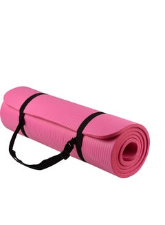 اشتري Yoga Mat - Non Slip Yoga Mat with Yoga Mat Strap Included - Exercise Mat Ideal for HiiT, Pilates, Yoga and Many Other Home Workouts - 185 x 90 x 10cm(PINK) في الامارات