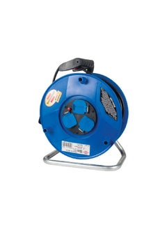 Buy 240V 3-Way 13A Sturdy Cable Reel Black and Blue 36 x 19 x 28 cm 1208063 in Saudi Arabia